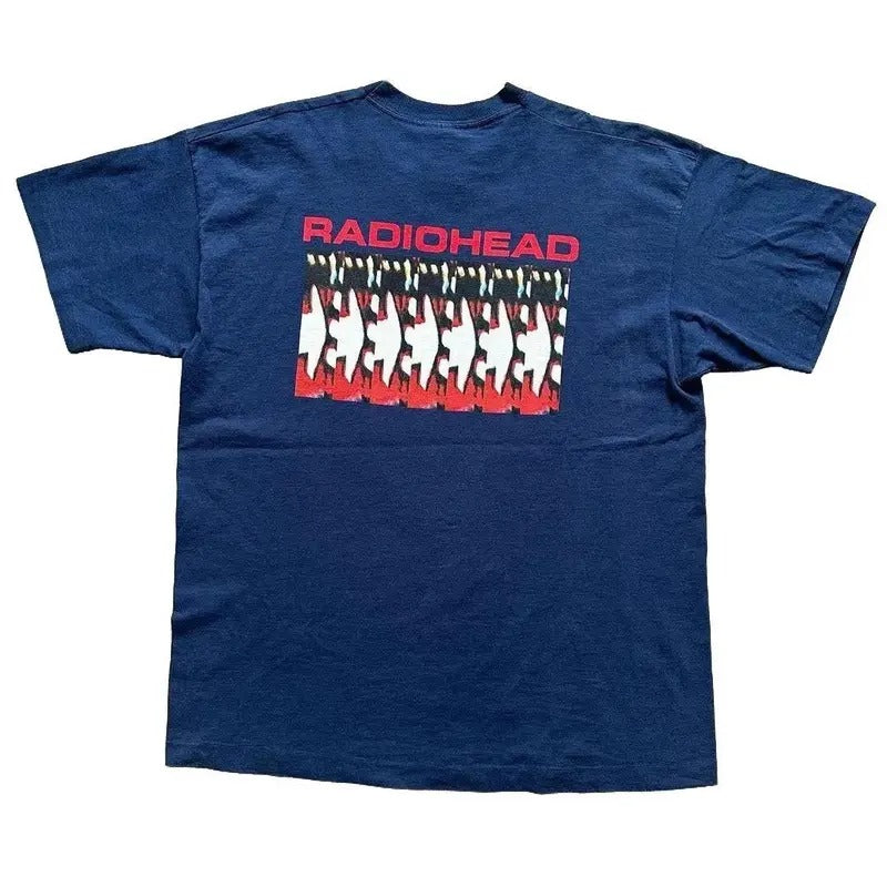 Radiohead 90s T-shirt V2 - Vintage Unisex T-sshirt- Vintage T-shirt - Vintage tee Hoodie, Sweatshirt | HypeCrazeTee.com