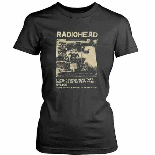 Radiohead Vintage Retro Concert Womens T-Shirt Tee