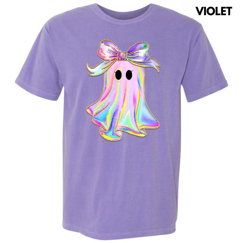 Rainbow Sparkle Ghost Comfort Colors T-Shirt 'NLB' Hoodie, Sweatshirt | HypeCrazeTee.com