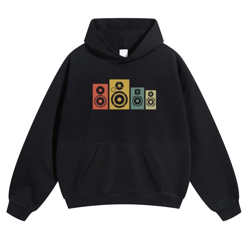 Rainbow speakers Graphic Hoodies Fall Outfits Outfits Men Hoodies Men Vacation Outfits Sweater Longsleeveshirt Fall...