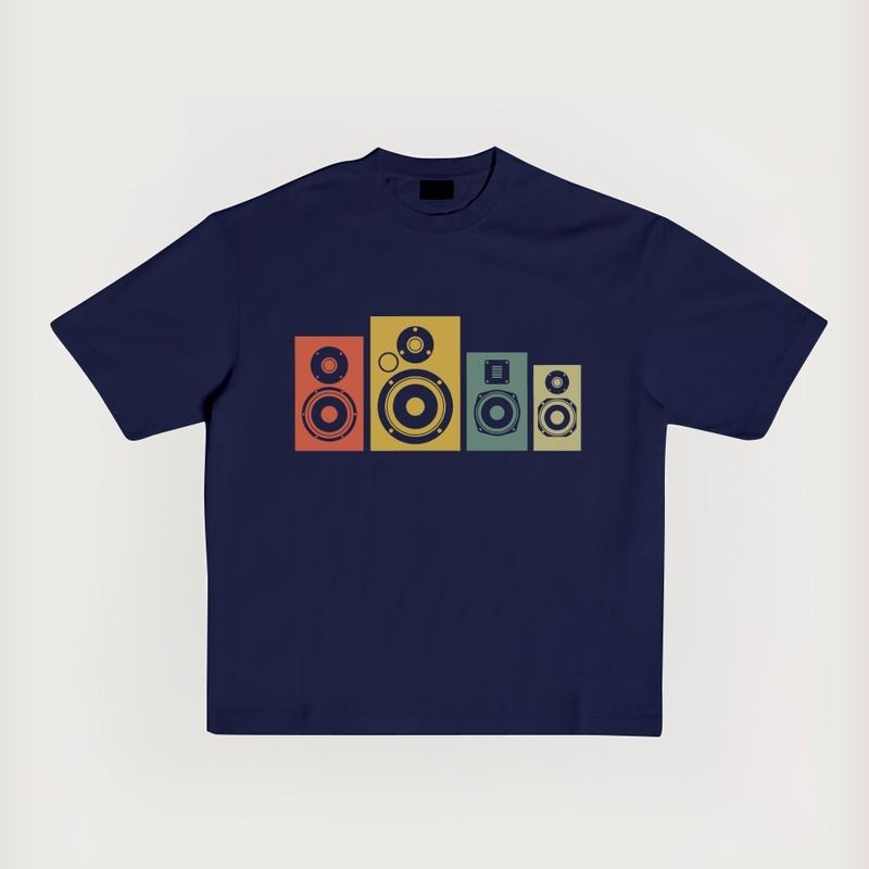 Rainbow speakers Unisex Summer outfits men streetwear 80s 90s graphic tees cotton funny tshirt men gifts Hoodie, Sweatshirt