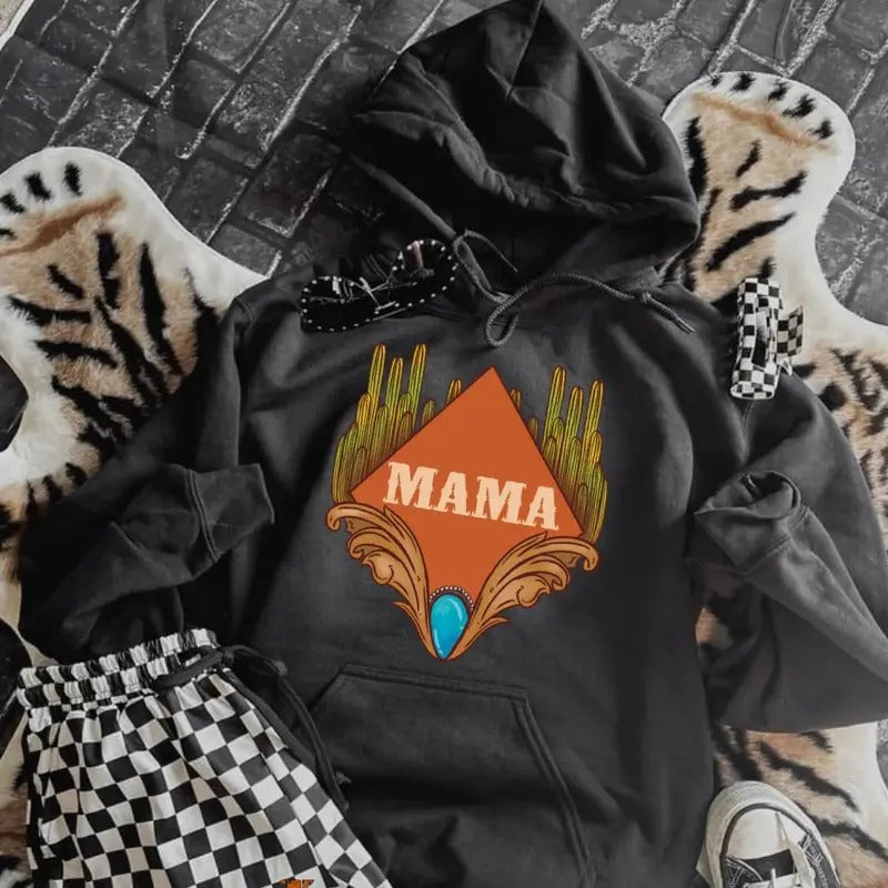 Ranchy Mama Hoodie, graphic tees women, western outfits women, western tops clothing, rodeo cowgirl outfits women,...