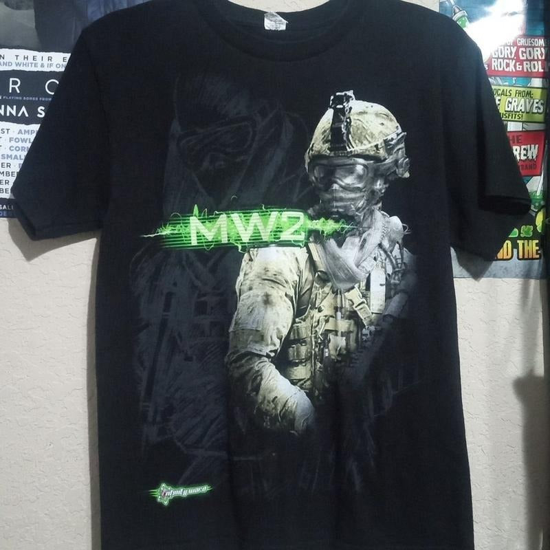 Rare Vintage 2011 Call Of Duty Modern Warfare 2 T-Shirt Medium Cotton Menswear Hoodie, Sweatshirt | HypeCrazeTee.com