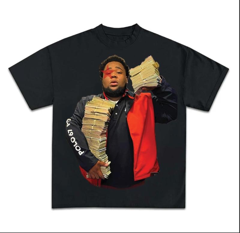 Rd Wave Moneyy Red Super Star Graphic Rap Tee Shirt Top Streetwear Hoodie, Sweatshirt | HypeCrazeTee.com
