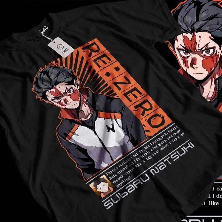 Re:Zero Shirt, Re Zero T-shirt, Emilia, Ram, Subaru, Japanese Manga, Anime Tee Top Hoodie, Sweatshirt | HypeCrazeTee.com