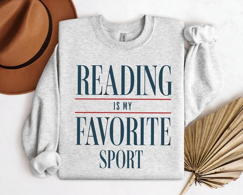 Reading Is My Favorite Sport Vintage Reading Booklover Bookish Cool Librarian Reader Her T-Shirts, Hoodie, Sweatshirt