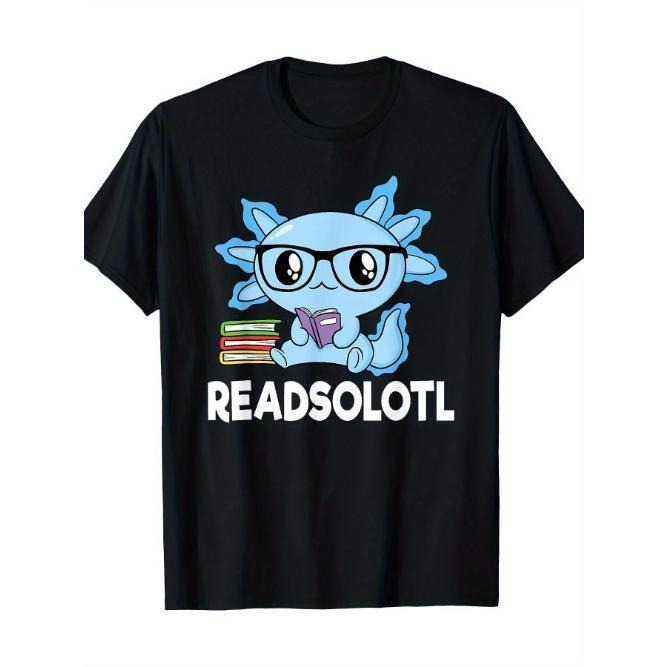 Readsolotl Blue Kawaii Axolotl Book Lover Funny Reading T-Shirt Made in USA Hoodie, Sweatshirt | HypeCrazeTee.com