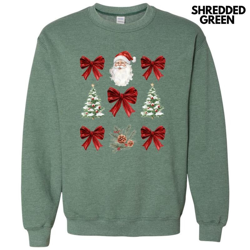 Red Santa Collage Sweatshirt 'NLB' T-Shirts, Hoodie | HypeCrazeTee.com