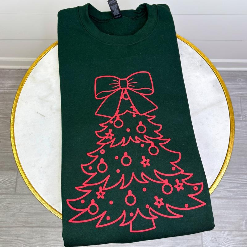 Red Tree PUFF Sweatshirt T-Shirts, Hoodie | HypeCrazeTee.com