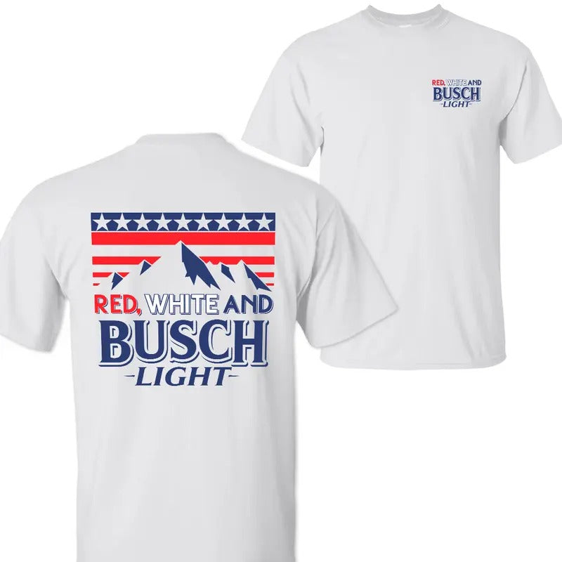 Red, White and Busch Light Shirt Hoodie Outfits, Busch Light Beers Shirt, Party In The USA 4th Of July Shirt,...
