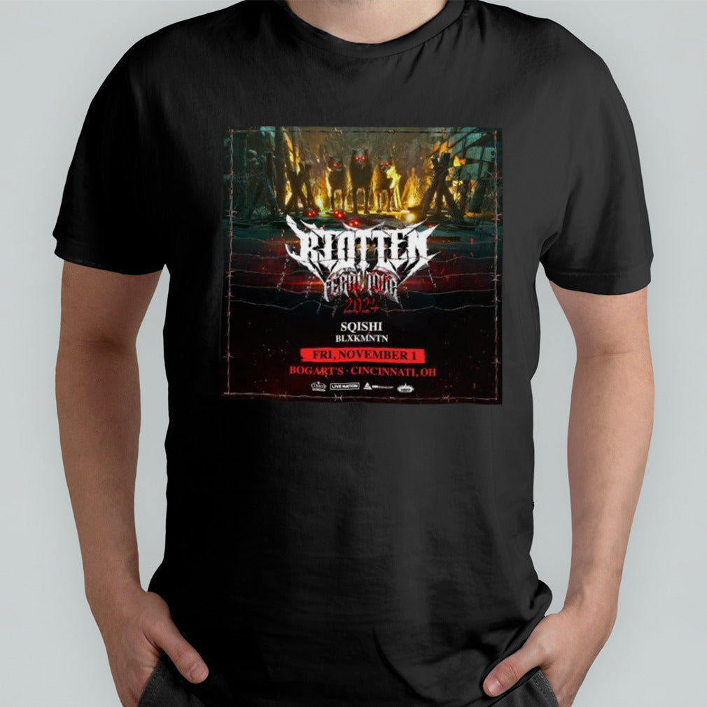 Redteen Feral Tour 2024 Sqlite Blxk Mntn Fri November 1 Bogartâ€™s Cincinnati Og Shirt