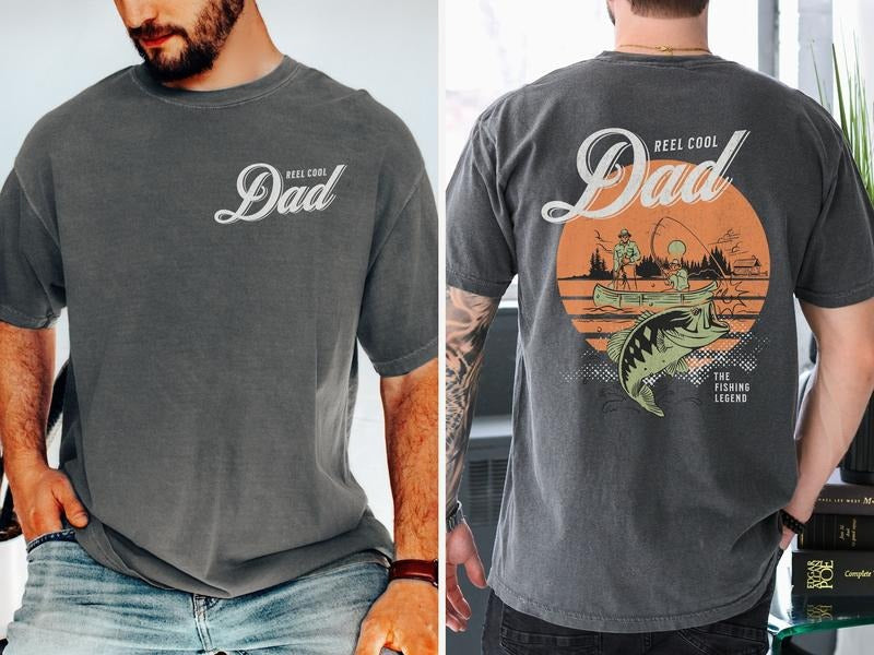 Reel Cool Dad Fishing Retro Shirt, Fishing Gift for Dad, Fishing Dad Funny Shirt, Father's Day Gift Hoodie, Sweatshirt