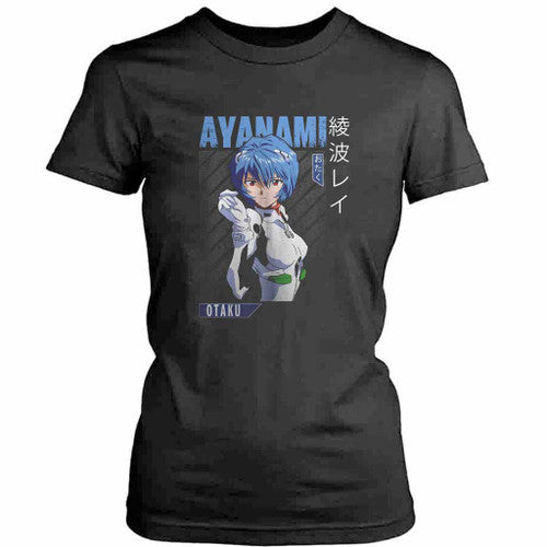 Rei Ayanam Anime Neon Genesis Evangelion Womens T-Shirt Tee