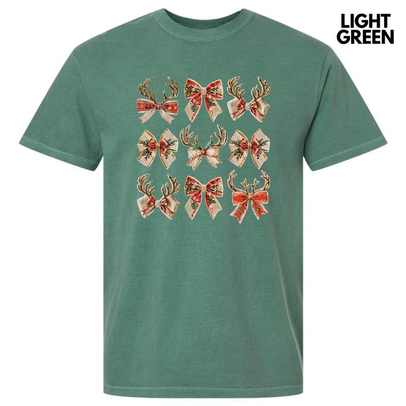Reindeer Coquette Collage Comfort Colors T-Shirt 'NLB' Hoodie, Sweatshirt | HypeCrazeTee.com