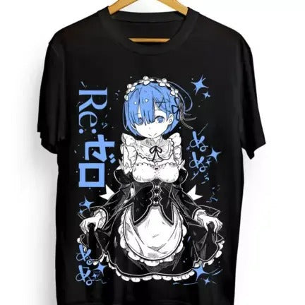 Rem Re Zero T-Shirt,Cute Re Zero Ram,Subaru,Japanese,Manga Graphic Tee Hoodie, Sweatshirt | HypeCrazeTee.com