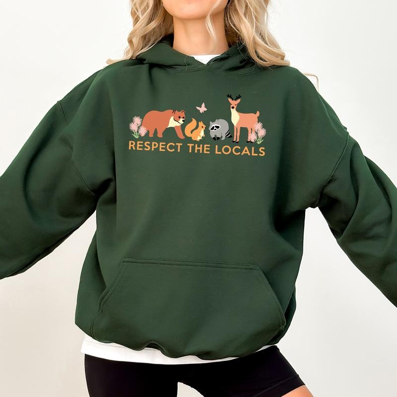 Respect Local Protect Wildlife National Parks Camping Outdoors Granola Girl Tops Environmental Womenswear T-Shirts, Hoodie, Sweatshirt