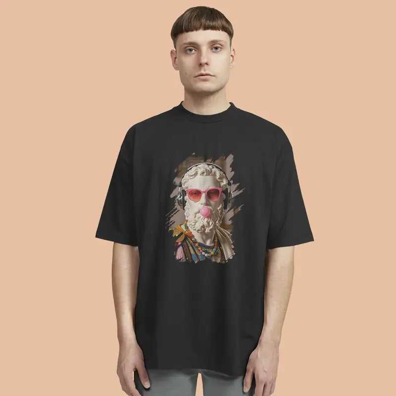 Retro - inspired, Oversized Graphic T - Shirt, Vivid Print, Great for Music Festivals Hoodie, Sweatshirt | HypeCrazeTee.com
