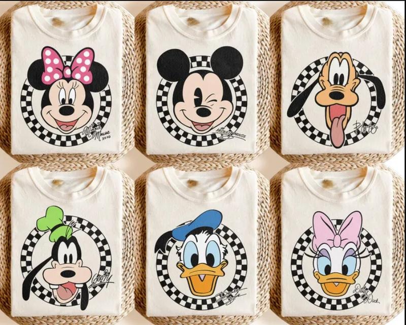 Retro #Miickeyyy and Friends All Characters Shirt, Retro #Miickeyyy and Friends Shirt, Magic Kingdom Family Trip Gildan...