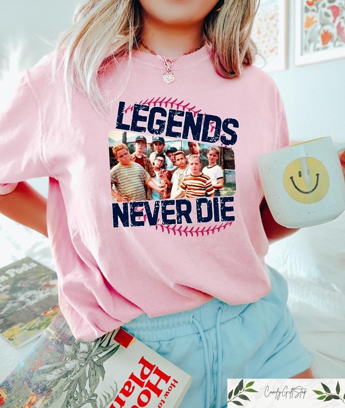 Retro 1990s Sandlot Legends Never Die Shirt, Baseball T-Shirt, Baseball Squad Crew Shirts, Baseball Team Tee Hoodie,...