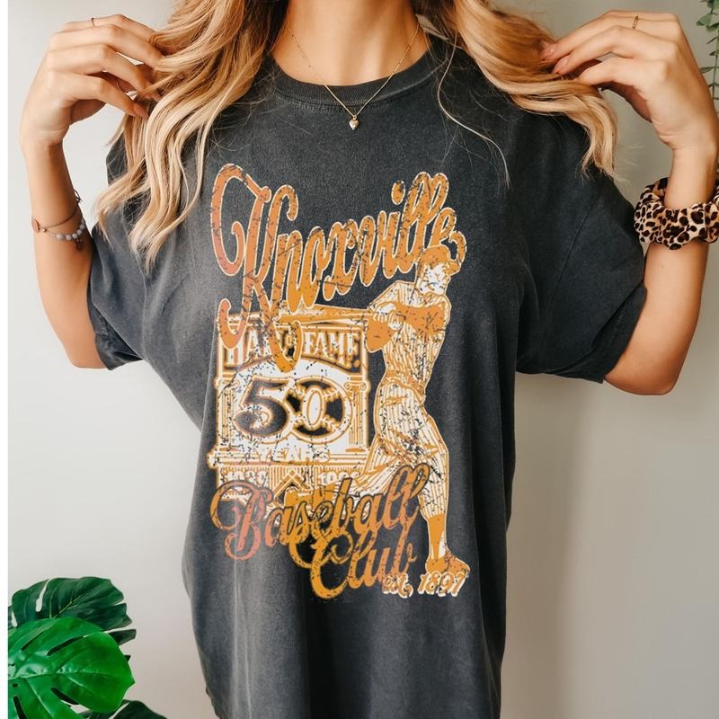 Retro 80s Knoxville Baseball Club T Shirt, Tennessee Sports Fan Gift, Vintage Baseball Fan Shirt, Knoxville Shirt, Game...