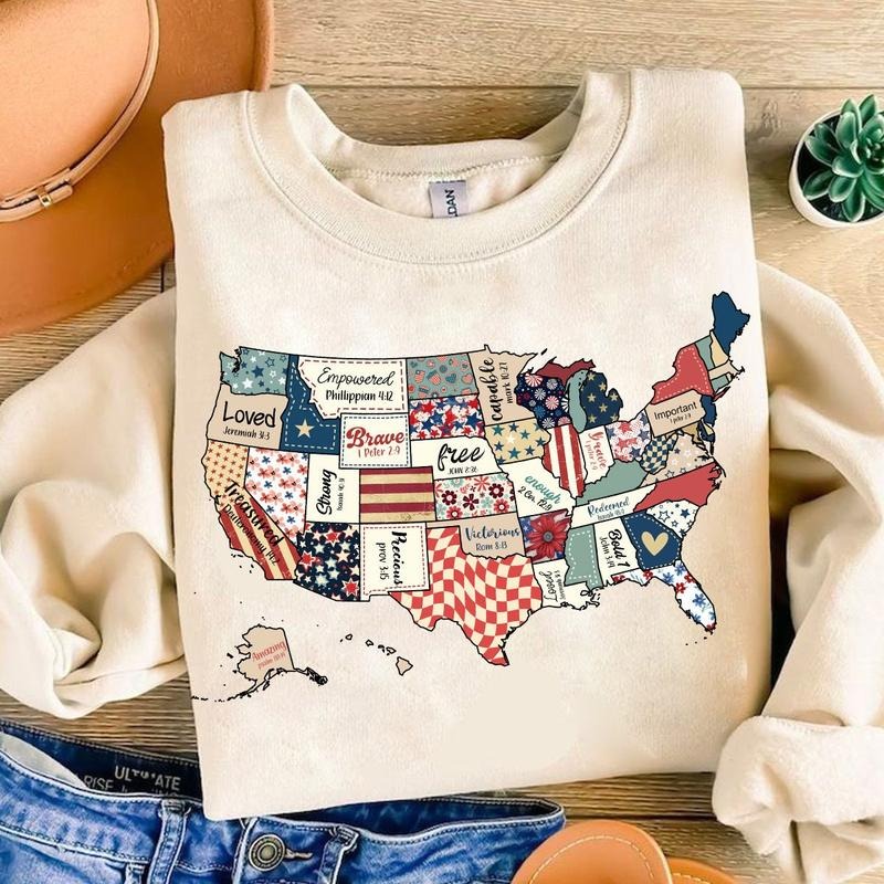 Retro America USA Map Shirt, God say you are Shirt, Bible Verse 4th Of July Shirt, USA Flag, American 1776 Shirt Trending...