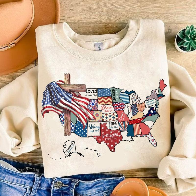 Retro America Usa Map Shirt, You Are Bible Verse Design 4th Of July, Usa Flag American Girl Shirt American 1776 Shirt ...