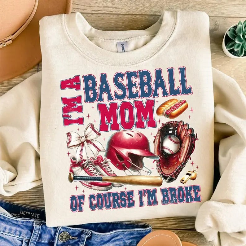 Retro Baseball Mom Sweatshirt Baseball Coquette Bow Baseball Mama Game Day Sports Baseball T-Shirts, Hoodie