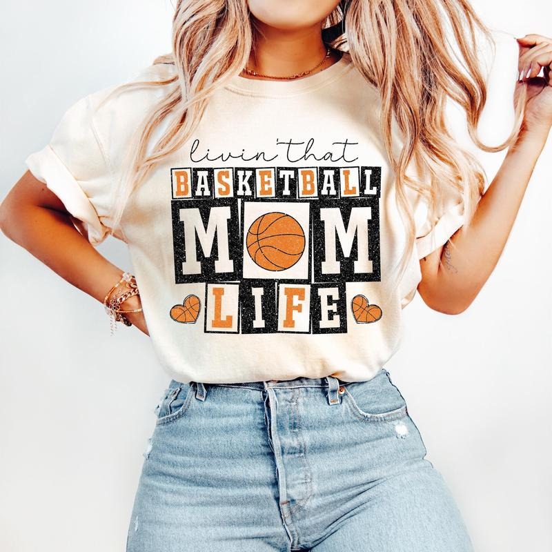 Retro Basketball Mom T-Shirt, Basketball T-Shirt, Basketball Mama , Basketball Shirt Hoodie, Sweatshirt | HypeCrazeTee.com
