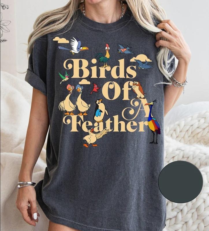Retro Bird Characters Group Shirt | Birthday Girl Trip Shirts, summer outfits, family matching outfits, vacation outfits...