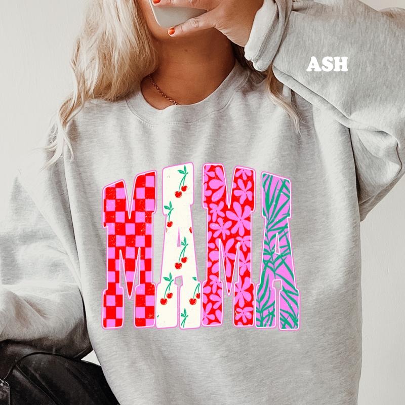 Retro Cherry Mama Crewneck & Shirt ~ Unisex Apparel Relaxed Fit Printed In The USA Clothing Womenswear Casual Comfort...