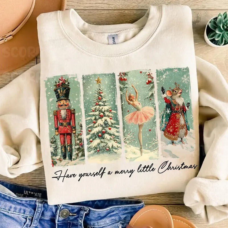 Retro Christmas Nutcracker Shirt, Christmas Shirt, Vintage Christmas Shirt, Merry Christmas Shirt Hoodie, Sweatshirt