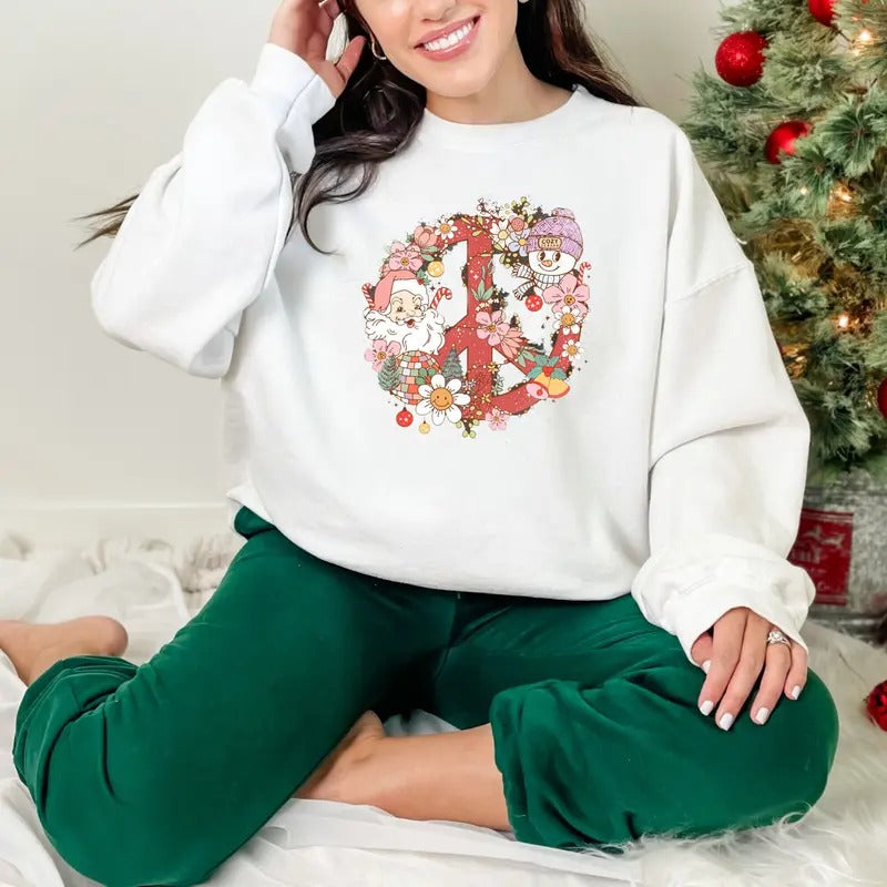Retro Christmas T-Shirts, Groovy Xmas Tee, High Quality Christmas Shirt, Funny Christmas Top, Top Xmas Gift, Best Gift...