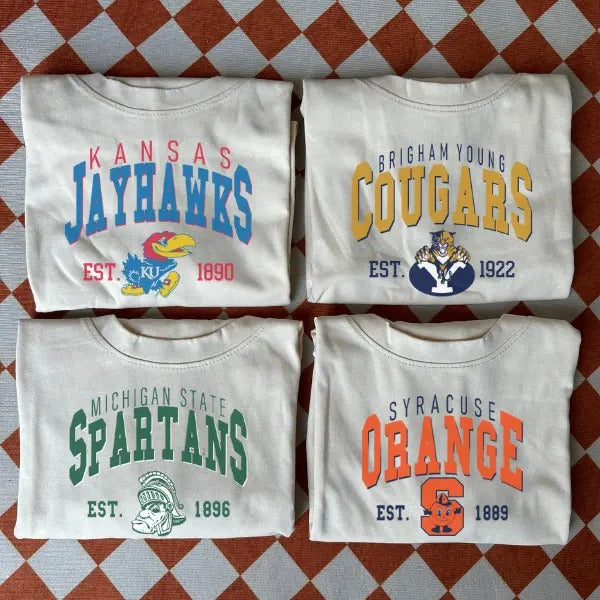 Retro College Spirit Sweatshirt - Vintage 90s University Team Style T-Shirts, Hoodie | HypeCrazeTee.com
