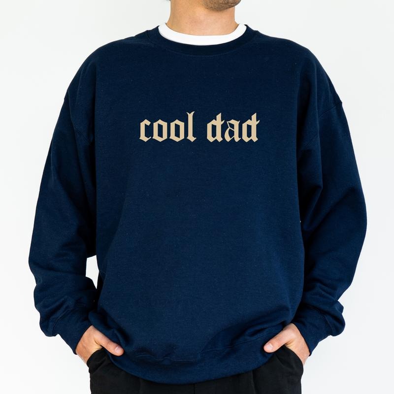 Retro Cool Dad Sweatshirt, Favorite Daddy Crewneck, Best Father Long Sleeved Pullover For Him, Dad's Life Gift, New Dad...
