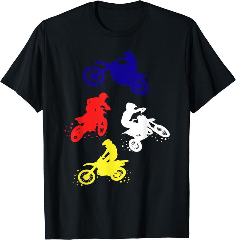 Retro Dirt Bike Boys Toddler Motocross Gift T-Shirt | Unisex Cotton Tee Gift, Crewneck, Short Sleeve Hoodie, Sweatshirt