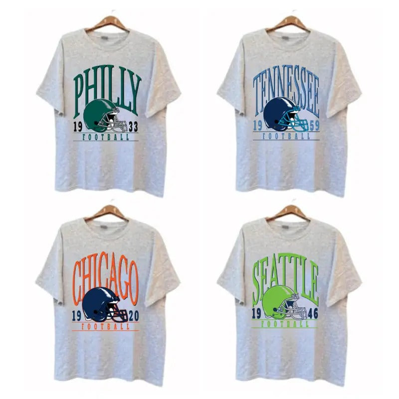 Retro Football T-Shirt - Vintage All Team Sports Collection, Gift for Sports Fans Hoodie, Sweatshirt | HypeCrazeTee.com