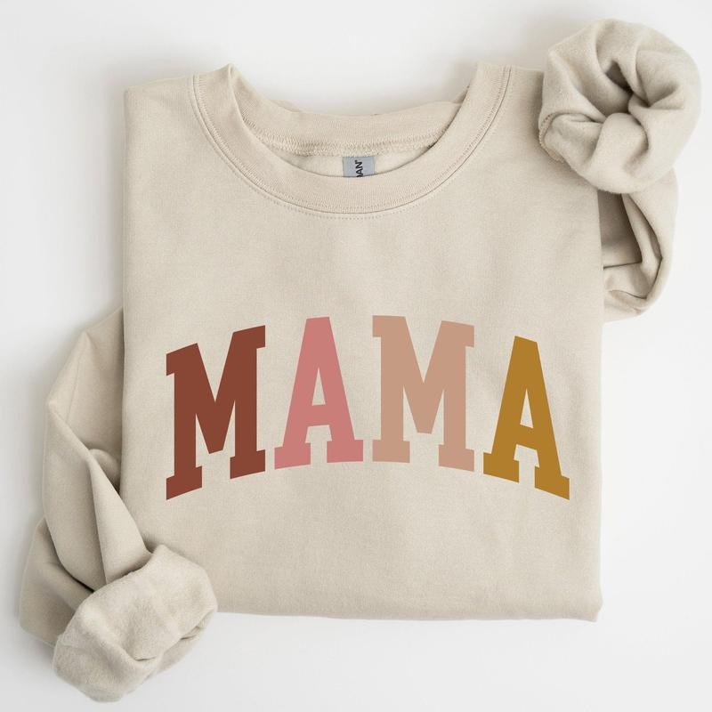 Retro Mama Collegiate, Mom, Mother's Day Gift Sweatshirt T-Shirts, Hoodie | HypeCrazeTee.com