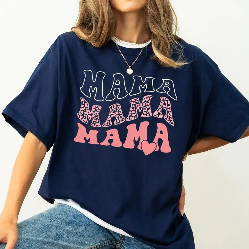 Retro Mama, Vintage Comfort Colors Tshirt, Women's Crew Neck, Crewneck Hoodie, Sweatshirt | HypeCrazeTee.com
