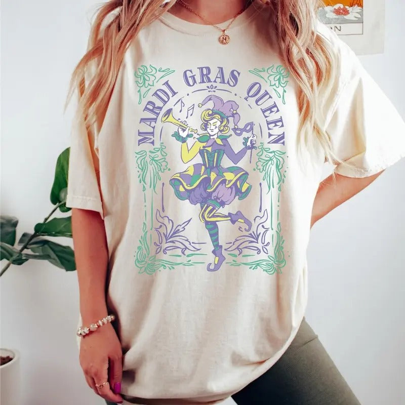 Retro Mardi Gras Tshirt, It's Mardi Gras Shirt, Parade Gift, Louisiana Carnival Party Shirt, Unisex Short Sleeve Tee...