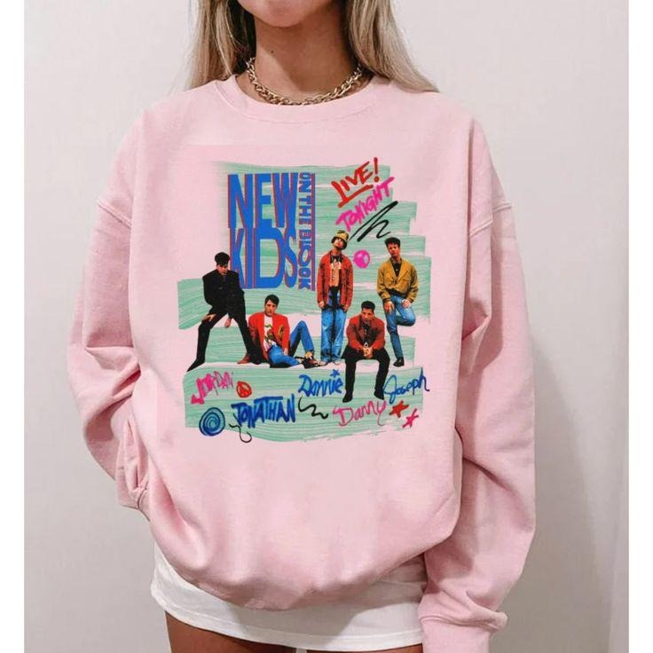 Retro New Kids on The Block Mixtape Tour Sweatshirt, NKOTB Fan Classic Design T-Shirts, Hoodie | HypeCrazeTee.com