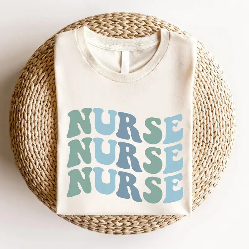 Retro Nurse T-shirt, New Nurse Gift, Nursing School Shirt, Registered Nurse, CNA Tee, Nurse Grad Gift, Nurse Life Tshirt...