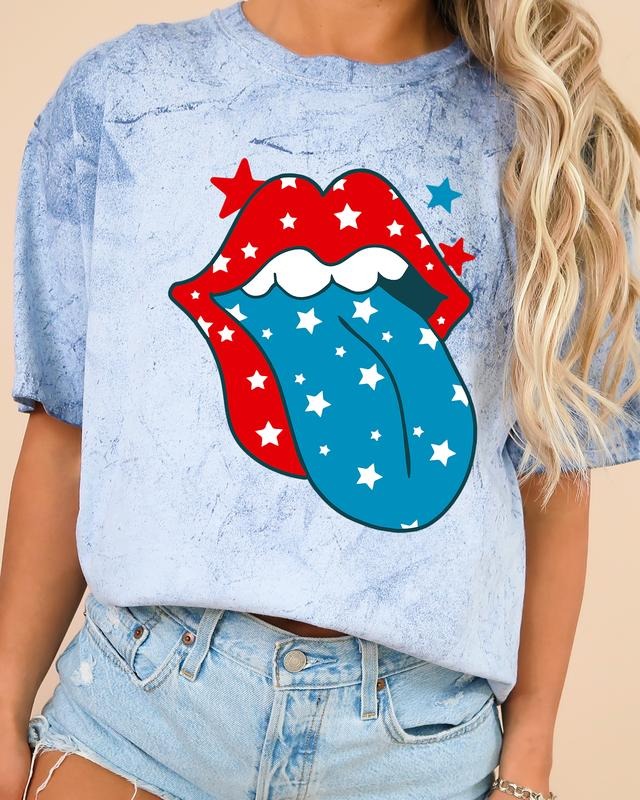 Retro Party In The USA, Vintage, Tongue Color Blast, Comfort Colors Tshirt, Women's Comfort Color Tee, Tshirt Hoodie,...