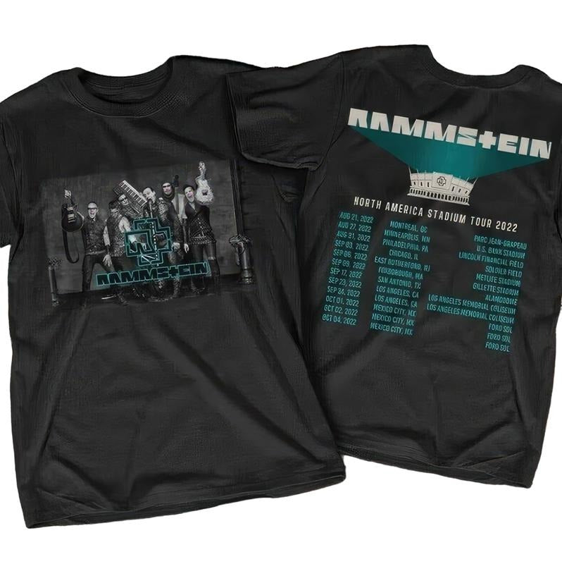 Retro Rammstein Europe Stadium 2022 Tour T-shirt Hoodie, Sweatshirt | HypeCrazeTee.com