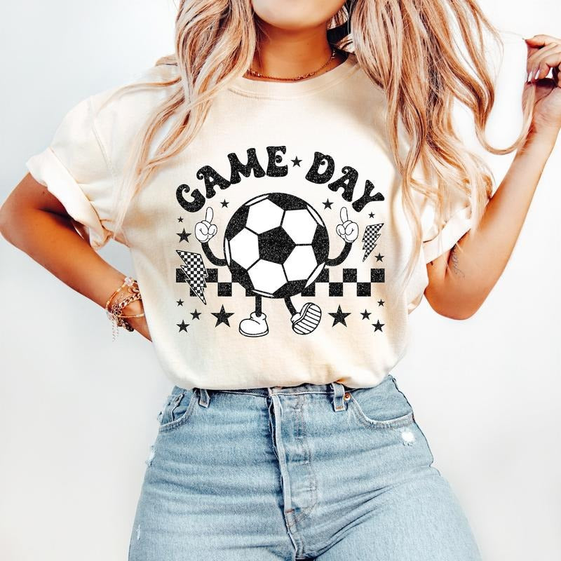 Retro Soccer Mama T-Shirt, Soccer T-Shirt, Sports T-Shirt, Soccer Mom T-Shirt, Game Day T-Shirt Hoodie, Sweatshirt