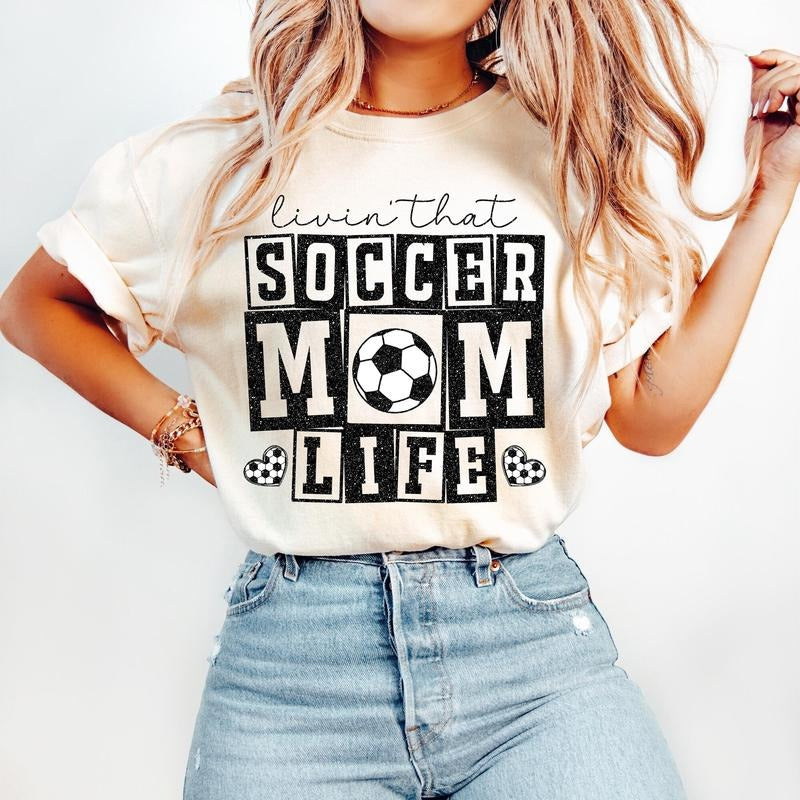 Retro Soccer Mom T-Shirt, Soccer T-Shirt, Soccer Mama, Soccer Shirt Game Day T-Shirt Hoodie, Sweatshirt | HypeCrazeTee.com