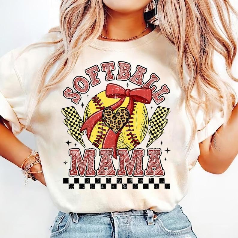 Retro Softball, At the Ballpark, Game Day Softball Mom, Coquette Tshirt Cotton Hoodie, Sweatshirt | HypeCrazeTee.com