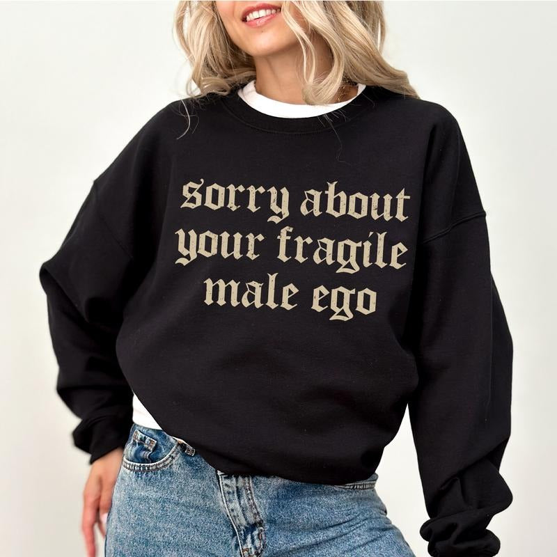Retro Sorry About Your Rights Funny Strong Girl Top Empowerment Tops Comfy Long Sleeve Casual Womenswear T-Shirts, Hoodie, Sweatshirt