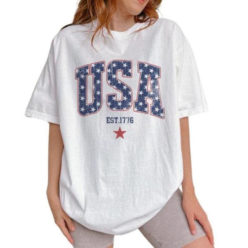 Retro Star USA Graphic Shirt, Vintage USA Tee, Est.1776, 4th of July Shirt, Patriotic USA Tshirt, Independence Day USA...