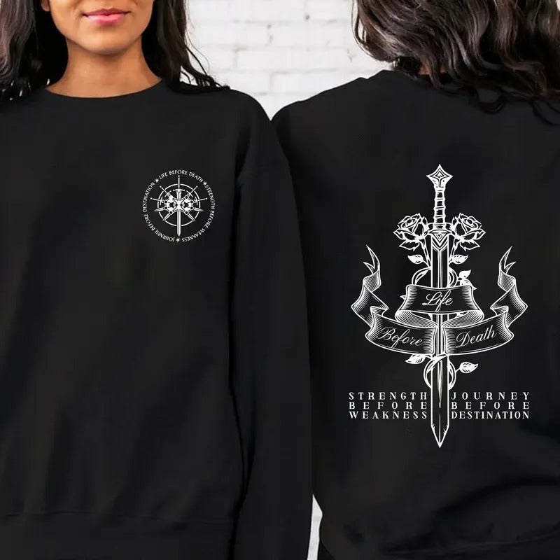 Retro Stormlight Archive Sweatshirt, Stormlight Archive 2-sided Shirt, Vintage Strength Before Weakness Tee, Gift For...