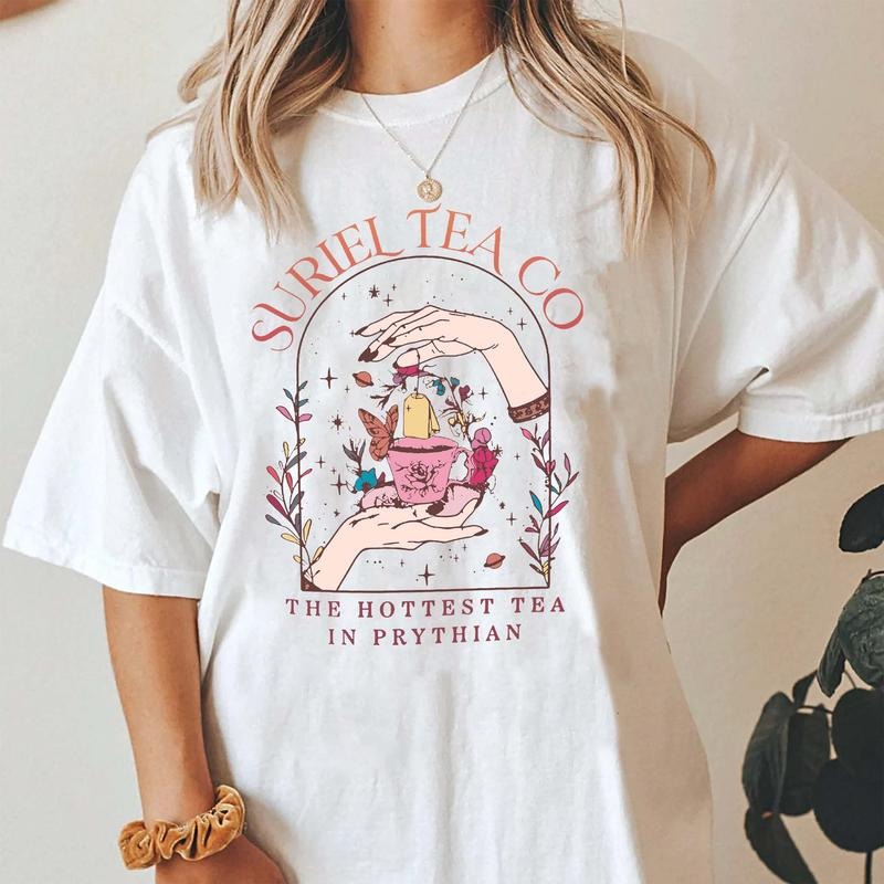 Retro Suriel Tea Co Shirt, A Court Of Thorns and Roses Shirt, Retro Bookish Tshirt, Sarah J Maas Shirt, Acotar T-shirt...